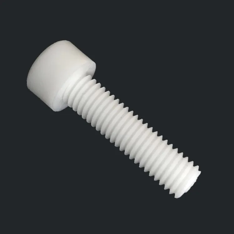 10pcs M8 PP polypropylene slotted round head screws plastic hexagon socket head slot bolts screw length 16mm-30mm