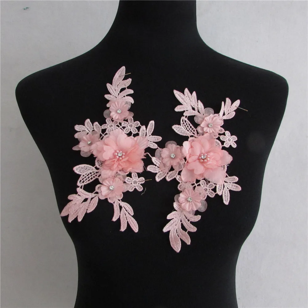 NEW Venise Flower Embroidered Neckline Neck Collar Trim Clothes Sewing Applique Decorate Accessories Costume Supplies craft