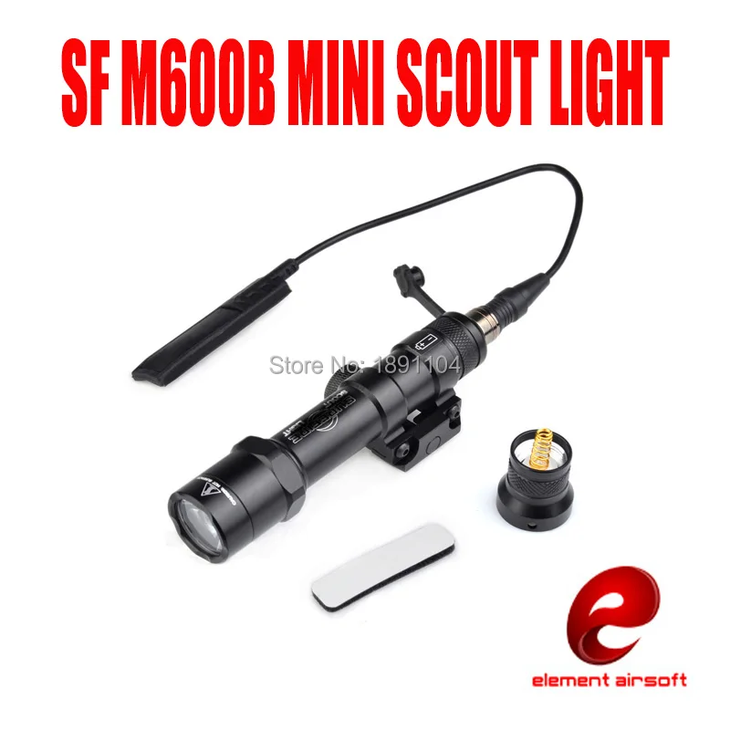 Element Tactical Flashlight SF M600 Light M600B 450 Lumen SCOUTLIGHT LED FULL VERSION(EX 410)