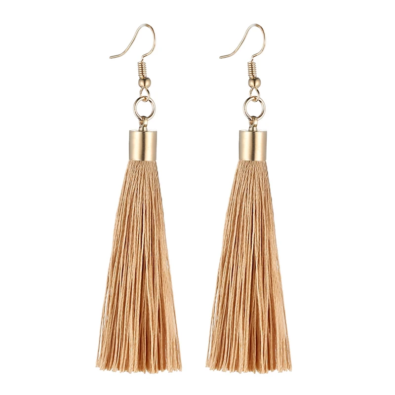 LOVBEAFAS Fringe Quaste Ohrringe Für Frauen Gold Farbe Vintage Lange Tropfen Baumeln Ohrringe Mode Hochzeit Schmuck Party Geschenk – Detail 21