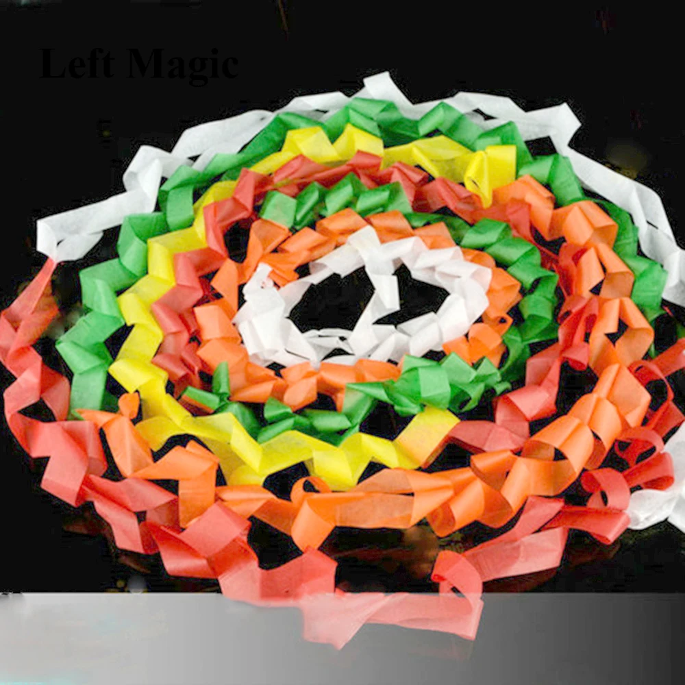 12 Coils/Lot Multicolored Mouth Paper Magic Tricks Colorful Mouth Coils Magic Prop Magician Supplies Illusion Magic Toys