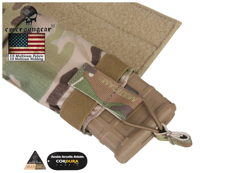 Emersongear-Side Pull Magazine Bolsa, M4 Molle, Tactical Mag, Gancho Loop Combat Gear, EM9044