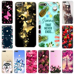 Silicone Case For Huawei y7 Y 7 2018 Case Huawei Y7 Prime 2018 Phone Case Soft TPU Cover Coque For Huawei Y7 Pro 2018 Back Cover