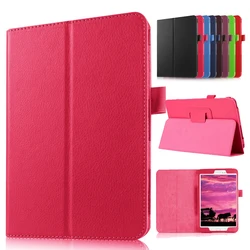Funda delgada de PU para Samsung Galaxy Tab A, carcasa inteligente de 8,0 SM-T380, T385, 2017