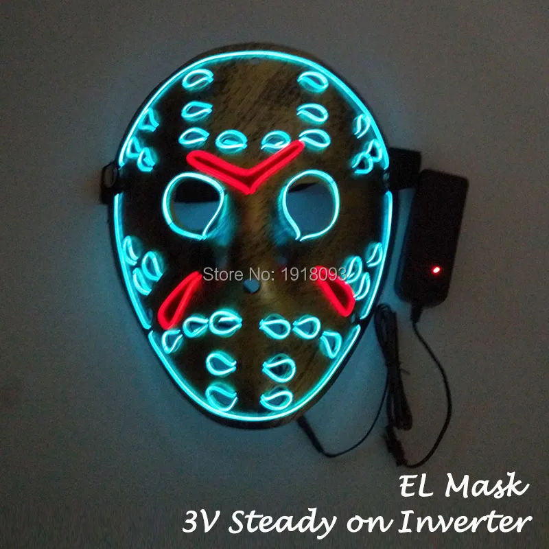 Freddy Vs Jason Film Thema Masker Cosplay Party Decoratie Vakantie Verlichting Masker El Draad Flash Masker Hot Sales