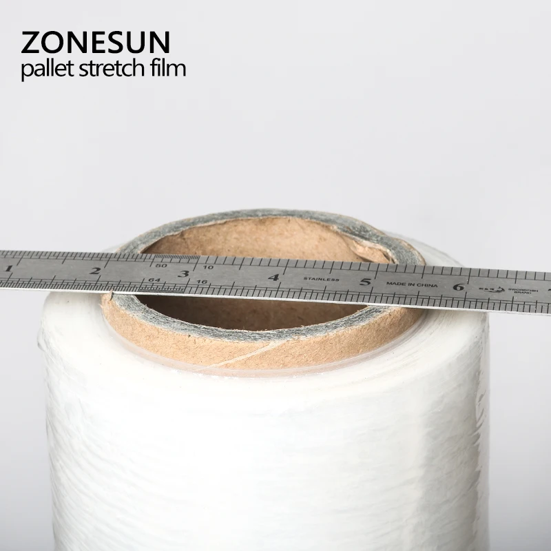ZONESUN Mikron Stretch Wrap, Kunststoff Stretch Film, Schwarz Hand Paletten Shrink Wrap Fabrik