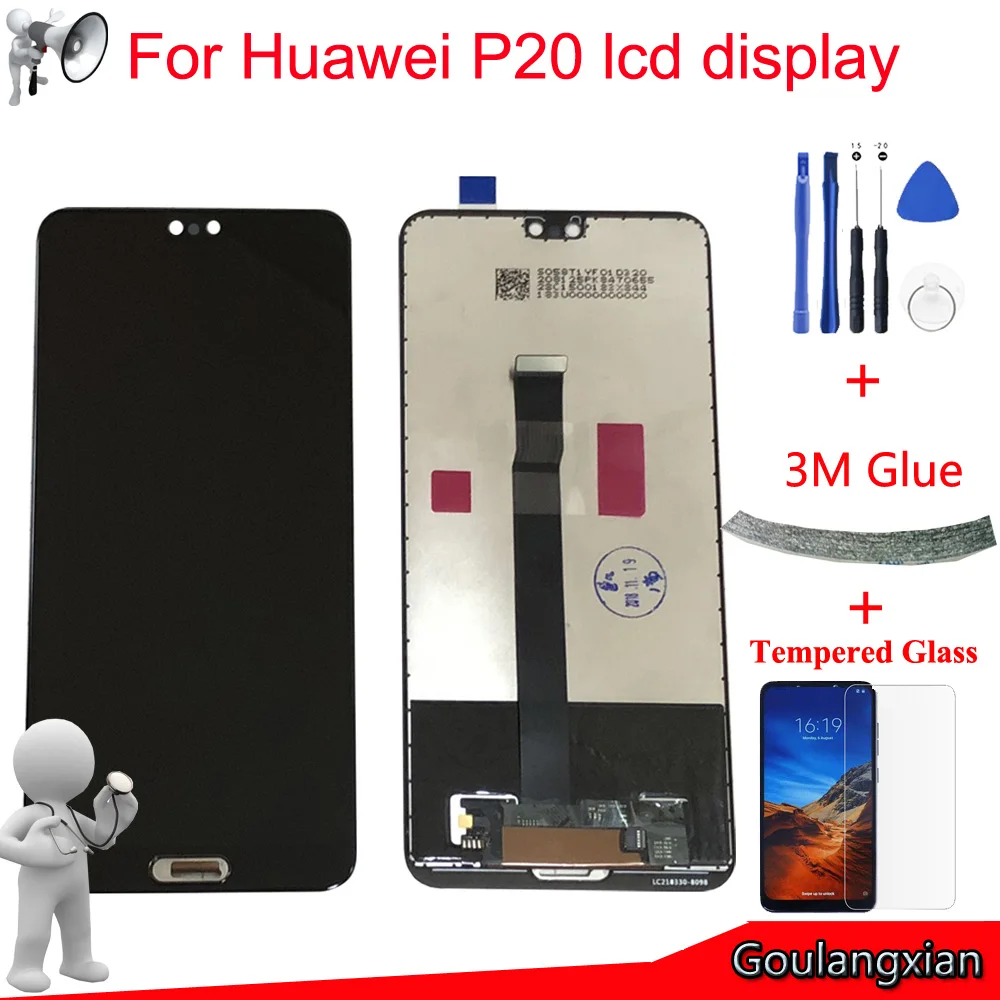 

5.8'' AAA quality LCD For Huawei P20 LCD Display Touch Screen Digitizer Assembly For P20 LCD EML-L09 EML-L22 EML-L29 LCD