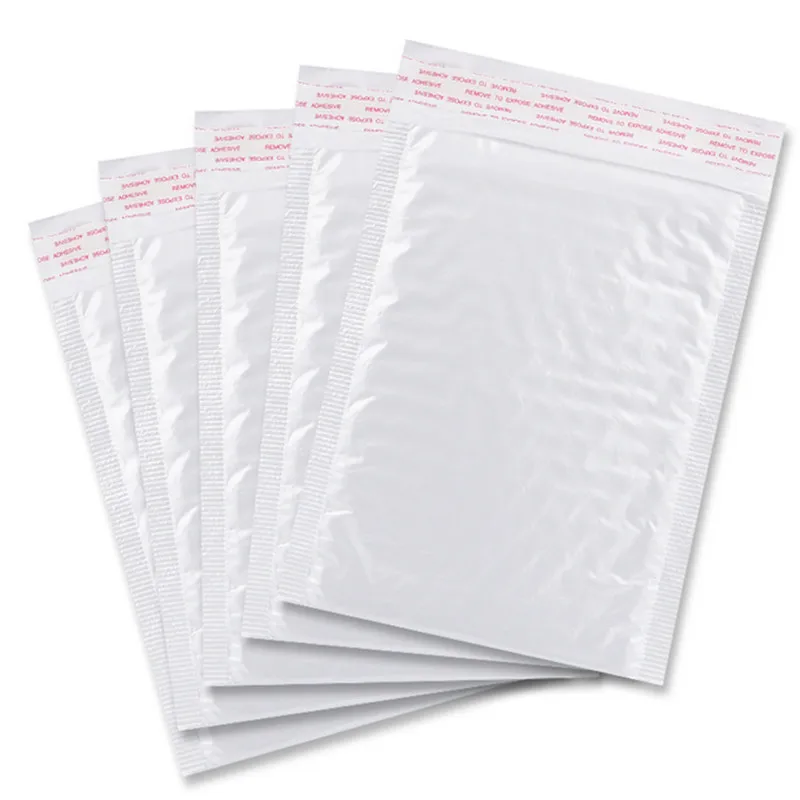 10 Various Size Waterproof white bag Foam Paper Envelopes  set gift bags School student office Supplies