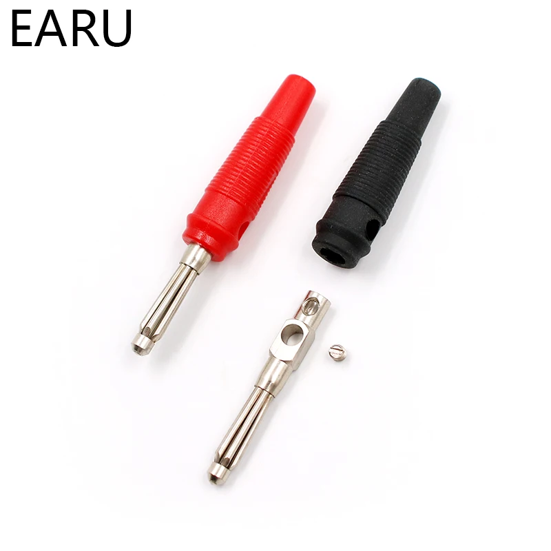 4MM Banana Plug Audio Speaker Connectors Amplifier Speaker Binding Post 4mm Banana Jack Plug For Cable Terminals