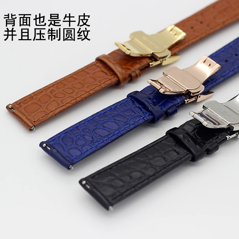 19mm 20mm 22mm Double-sided cowhide Watch Bands For Vacheron VC Watch Strap Constantin For Men And Women Cow Leather Bracelets