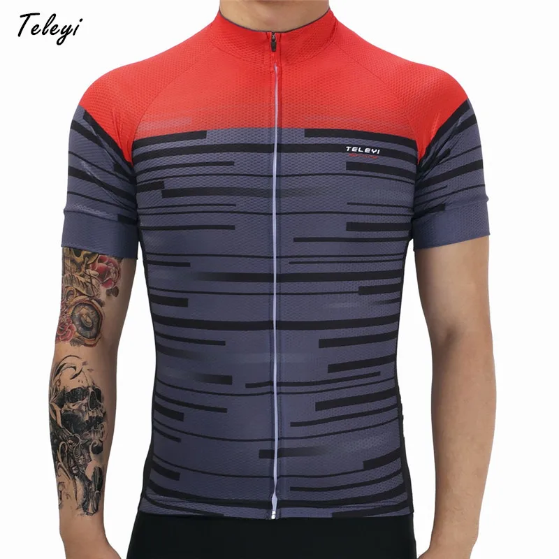 Teleyi Cycling Jersey 2017 Top pro team Racing Sport Cycling Clothing Short Sleeve mtb Bicycle Jersey Bike Wear Clothes Ciclismo