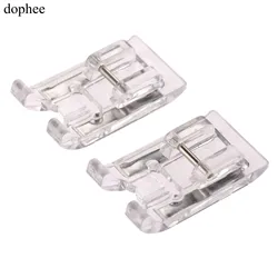 dophee Domestic sewing Satin Stitch Foot presser foot For Brother For Singer Janome Sewing Machines Snap-on Sewing Presser Foot