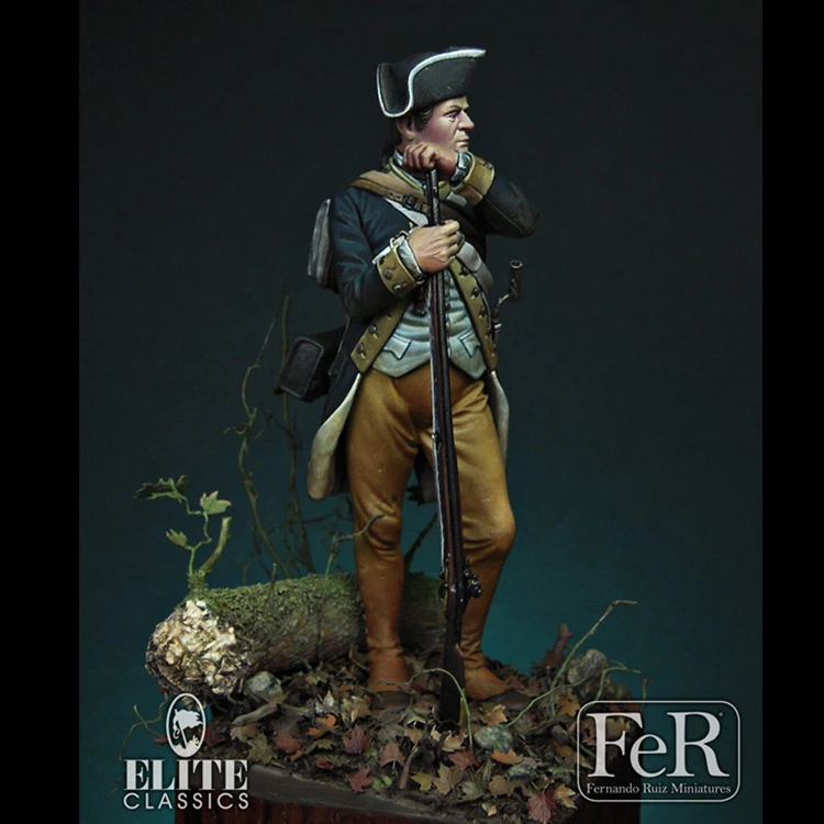 1/24, Private, 1st New York Regiment of Continental Line Resin kit Figure GK Uncoated No colour