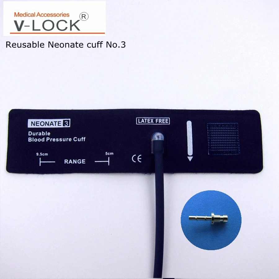 

Reusable navy col neonate nibp cuff no.3 with connector LC-47