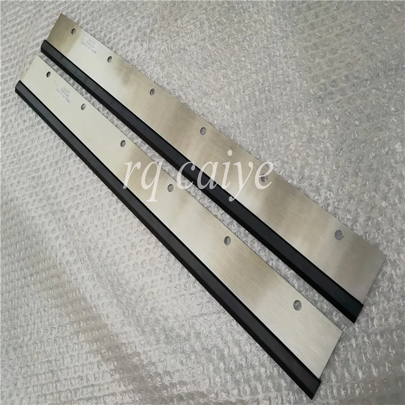 5 PCS Heidelberg GTO52 metal & rubber wash up blade,560mm X 60mm X 0.5mm,6holes,69.010.180,high quality  spare parts.