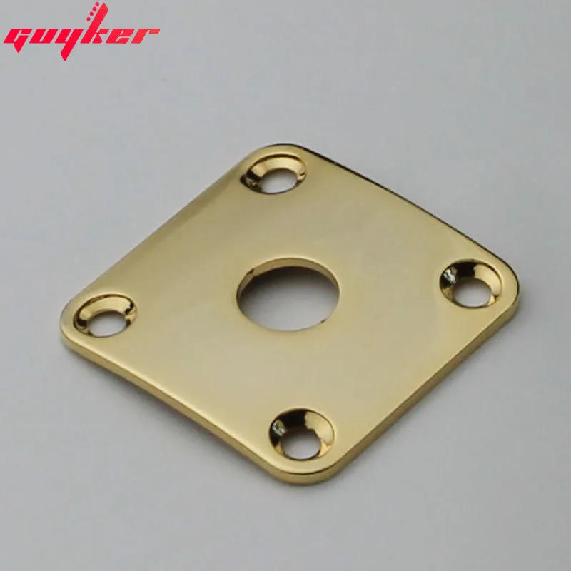 1 Piece Square Curved Metal Jack Plate For Electric Guitar Bass