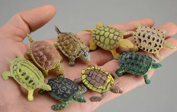 Free shipping Plastic Ocean animal model toy tortoise turtle  8pcs/ a lot