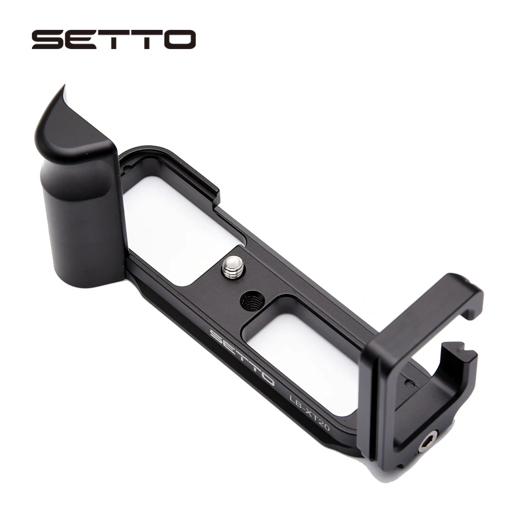 SETTO L Type Bracket Tripod Quick Release Plate Base Grip Handle For Fujifilm Fuji XT20 X-T20 X-T10 XT30 XT30 II Camera