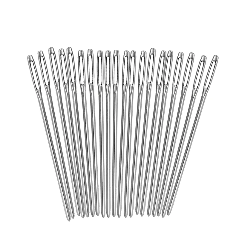 LMDZ 20PCS/lot Knitters Wool Large Eye Blunt Needles For Threading Darning Sewing Embroidery Needle With Bottle