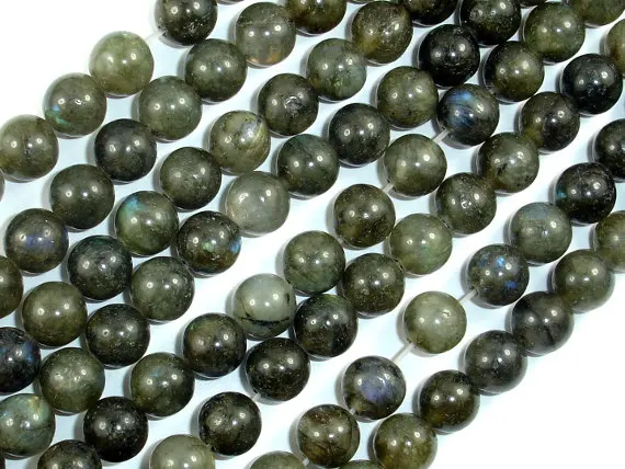 One strand 100% Natural Labradorite Beads 4MM 6 MM 8MM 10MM 12MM Round Semi Gem stone Loose Jewelry Beads 15.5