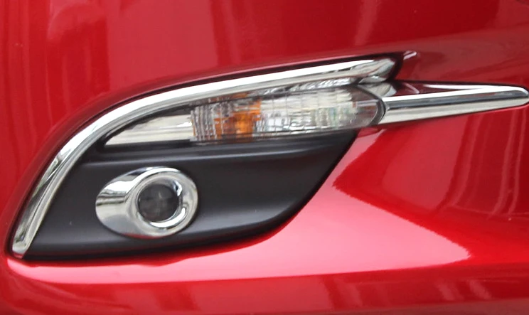 Pegatina frontal antiniebla para Mazda 3 Axela 2017, marco de cejas, pantalla de luz, tira decorativa