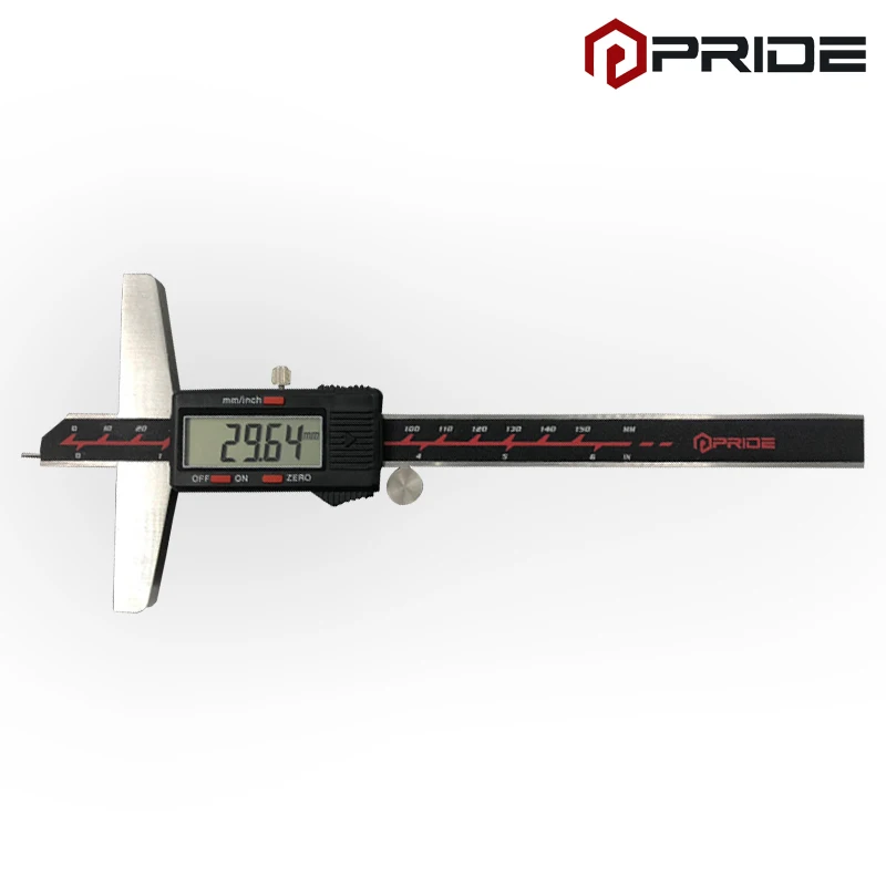 Digital Depth Gauge with Needle 0-150mm Electronic Stainless Steel Calipers Measuring Tools