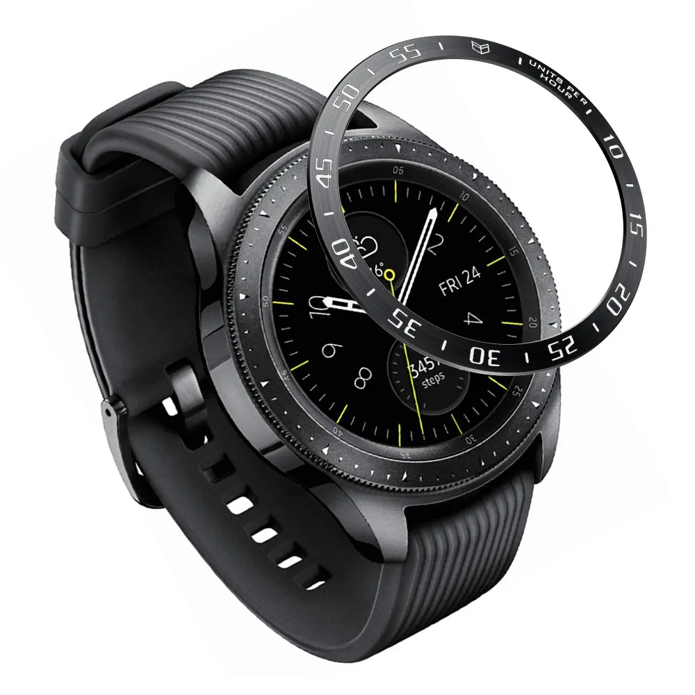 Stainless Steel Cover For Samsung Galaxy Watch 46MM/42mm/gear s3 frontier/gear S2 Classic SM-R732 Bezel Ring Adhesive case