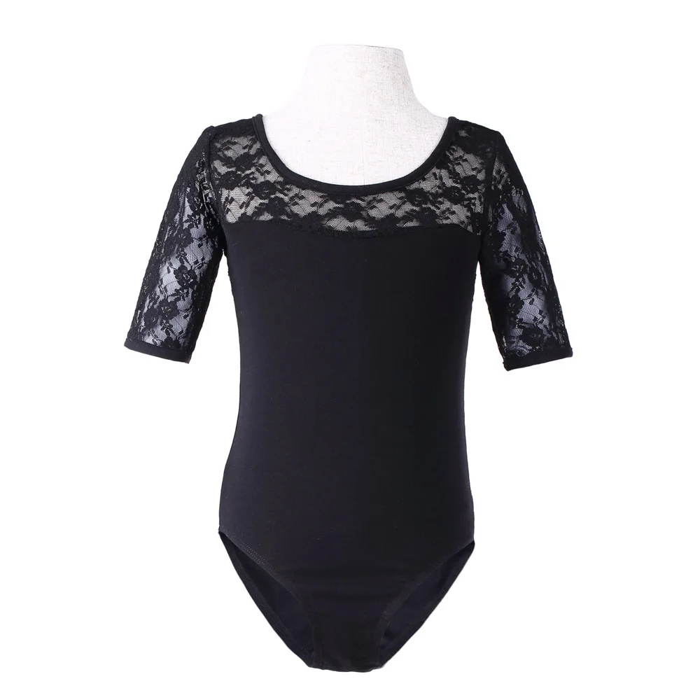 Valchirly Cô Gái Dễ Thương Leotard Ba Lê Váy Tay Áo Ngắn Ren Điệu Nhảy Leotard Mặc Múa Ba Lê Váy