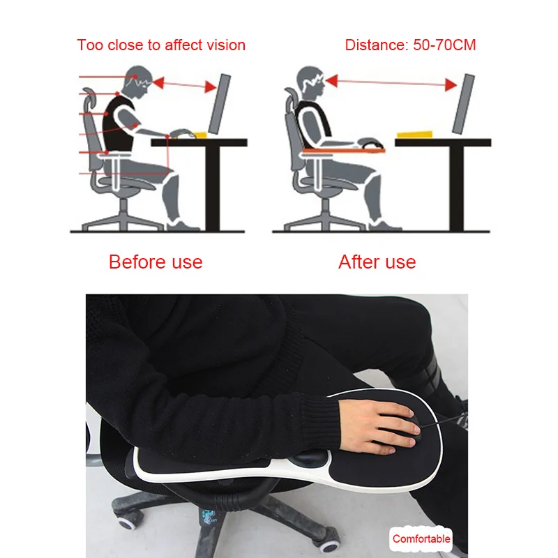 Podłokietnik krzesła Podkładka pod mysz Podłokietnik pod nadgarstek Podkładka przeciw komarom Ergonomiczne podkładki pod ramiona SN-Hot