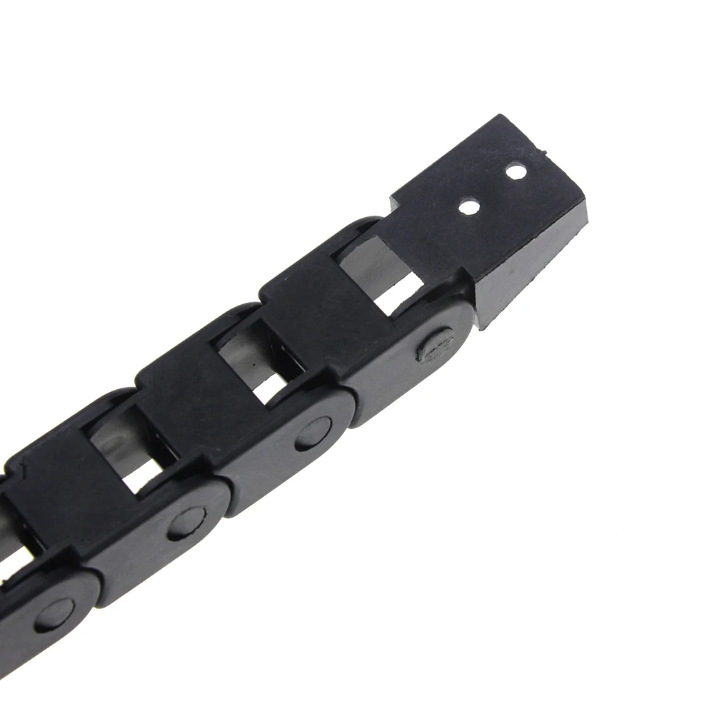 10*10 10x10mm L1000mm 10 x 10mm Cable Drag Chain Wire Carrier With End Connectors For CNC Router Machine Tools