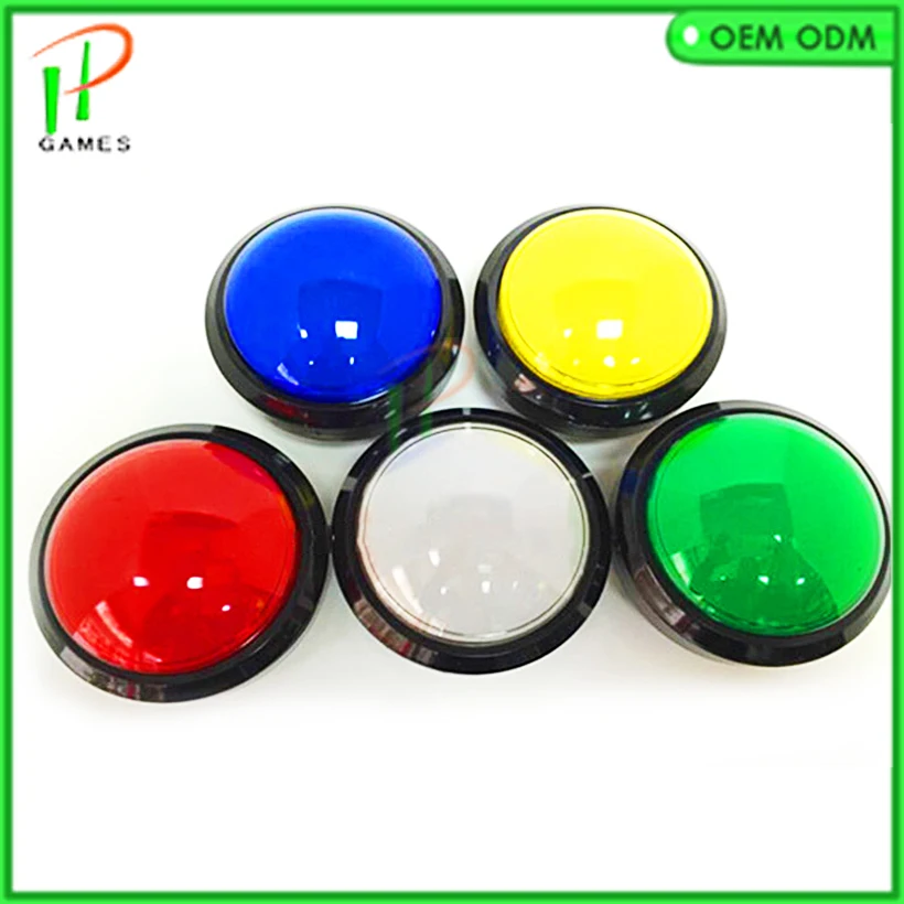 50pcs/lot 100mm Push Button Arcade Button 12V Led Illuminated push button with Micro Switch DIY arcade game parts