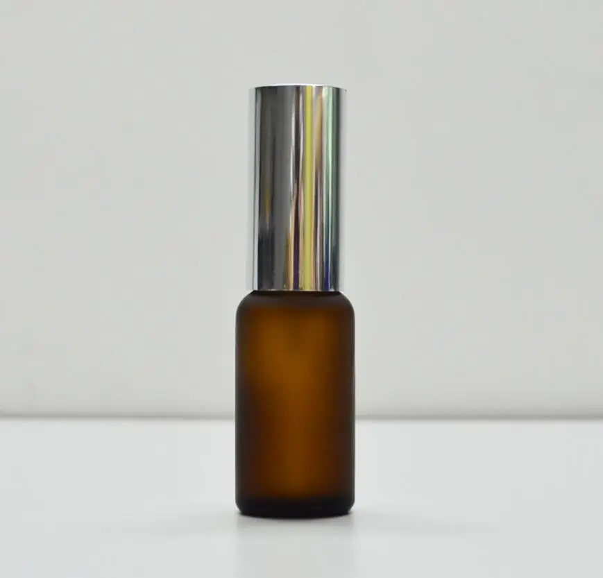 100pcs/lot 15 ml Brown Glass Essential oil Spray Bottle,Woman skin care Massage Exclusive Use Packing Container