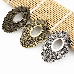 Fit 18x25mm Cabochons  Antique Silver/Gold Cameo/Glass Frame bezel Settings Tray Blank DIY Accessory Making 3pcs/lot K02601