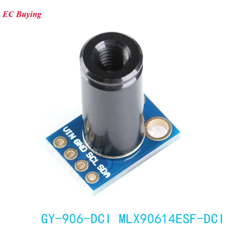 GY-906 MLX90614 MLX90614ESF-DCI Sensor Module GY-906-DCI High Precision Infrared Temperature Measurement Sensor IIC PWM 3.3-5V