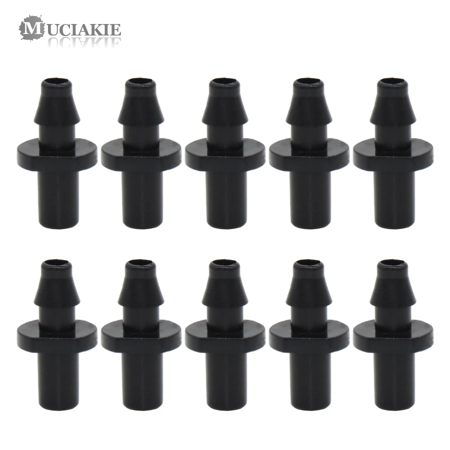 

MUCIAKIE 100PCS 6mm To 4/7mm Garden Hose Single Barbed Joints Watering Connector Sprinkler One Barbed Adaptor Irrigation Fitting