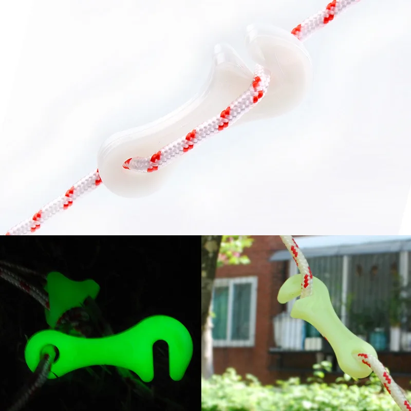 Outdoor night light rope fastening sky curtain fluorescent tent windbreak anti-slip fixed buckle sheet plastic fittings wrench