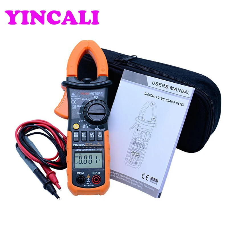 Multifunctional Digital AC DC Clamp Meter PM2108A MS2108A Current Valtage Capacitance frequency Resistance Tester Clamp Testing