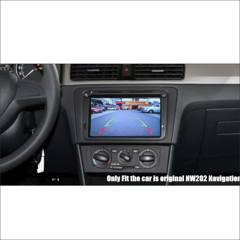 Para Skoda Rapid 2015-2019 estacionamiento de coche vista trasera adaptador de cámara RCA HD CCD CAM OEM pantalla Kit de actualización de imagen de marcha atrás