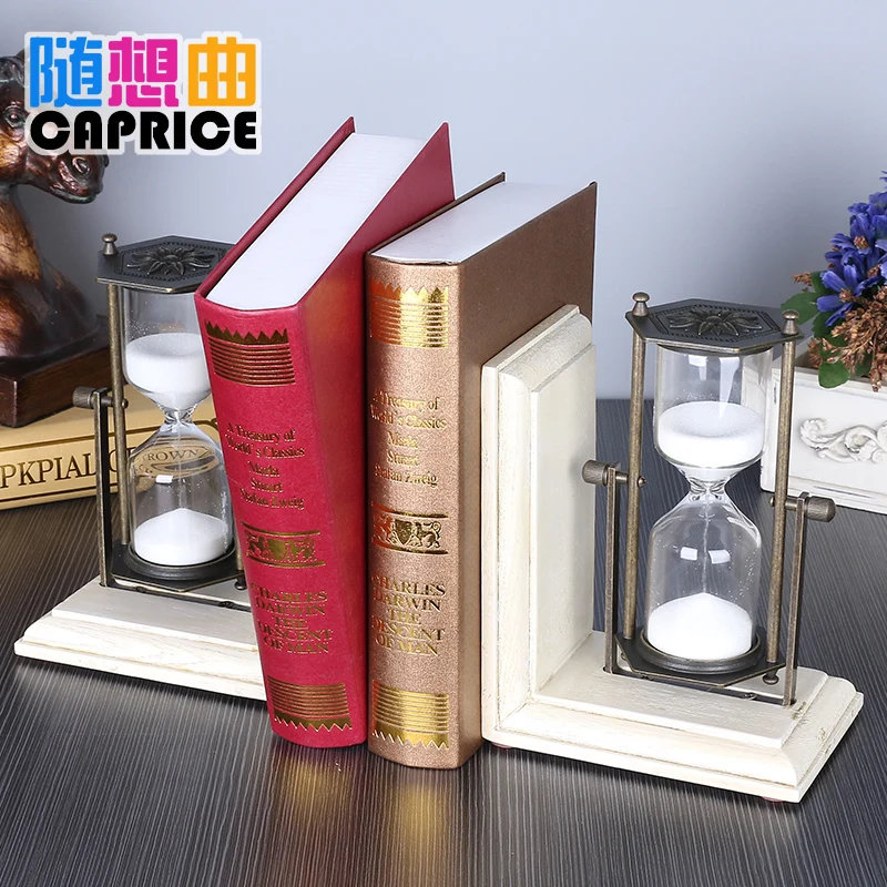 Book book shelf hourglass creative complex classical European decor decoration Home Furnishing hexagon rotary