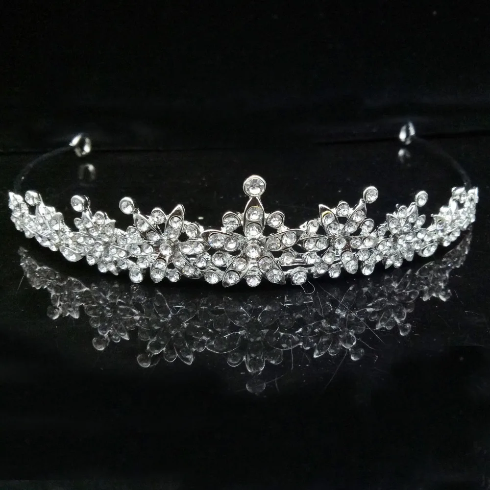 4 Design Pearl Bridal Tiara Crowns For Wedding Bride Women Hair Ornaments Head Decorations Rhinestone Hair Jewelry Accessories