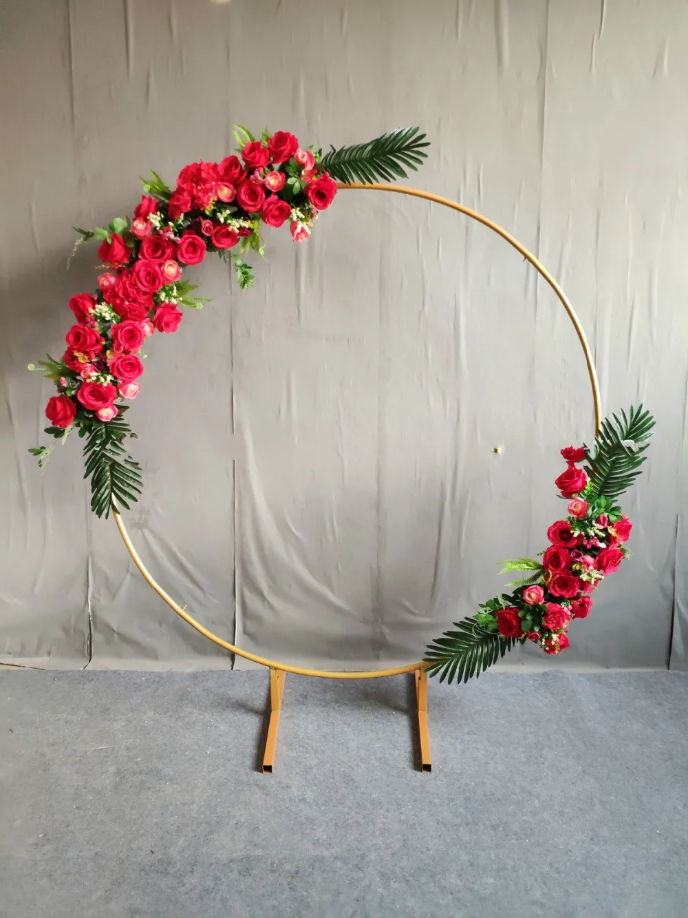 60cm Wedding Arch metal Round backdrop Floral Arch flower arch balloon birthday party stage decorations for Celebrations