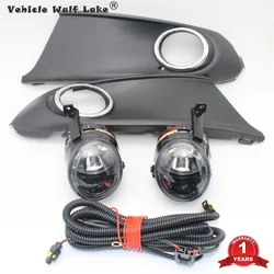 Car Light For VW Polo Vento Sedan Saloon 2011 2012 2013 2014 2015 2016 Halogen Fog Light Lamp Fog Light Grille And Wire Assembly