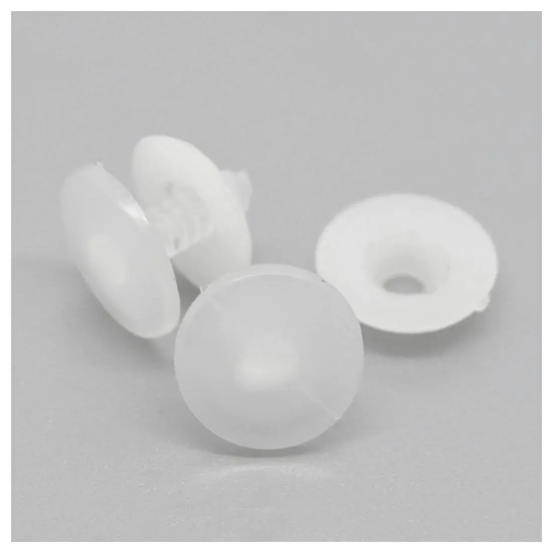 New 50Sets White Toy Doll Making Craft Joints 20mmx20mm 20mmx5mm dolls Accessories For Toys Bear plastic doll joints