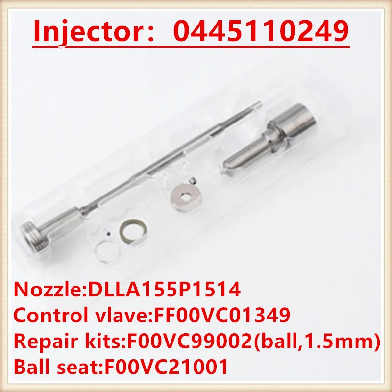 

Common Rail injector repair kits F00VC01349 DLLA155P1514 (0 433 191 935) For MAZDA BT-50 Diesel Turbo injector 0445110249