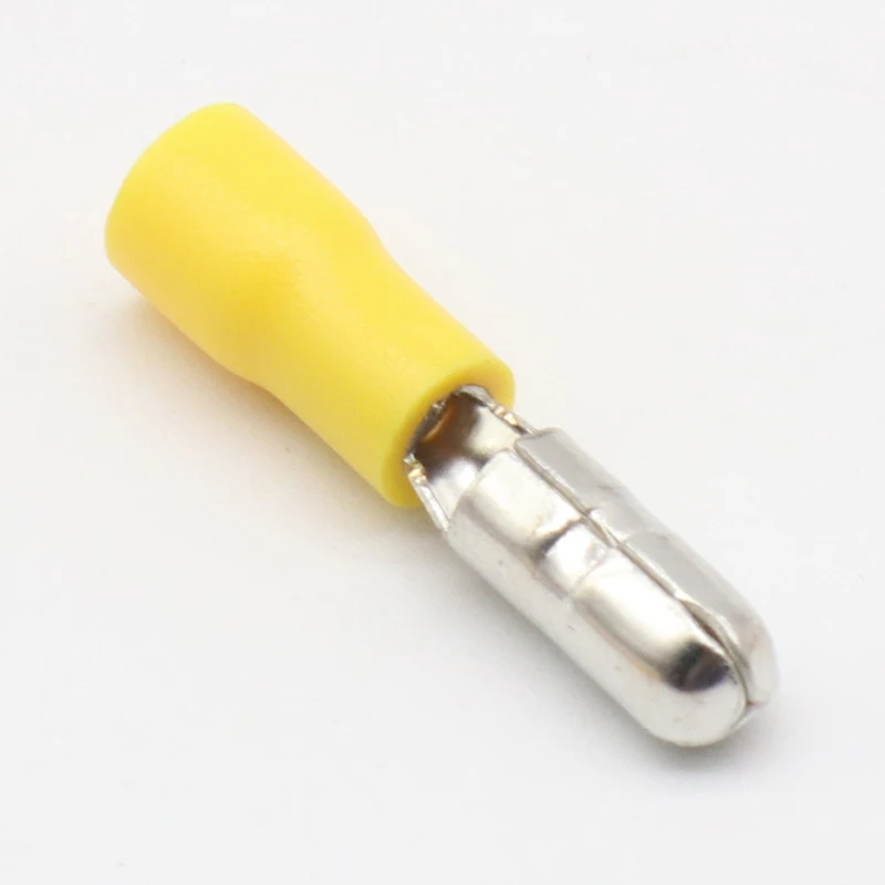 Hot 50 X Yellow Male Female Bullet Connector Crimp Terminals Wiring