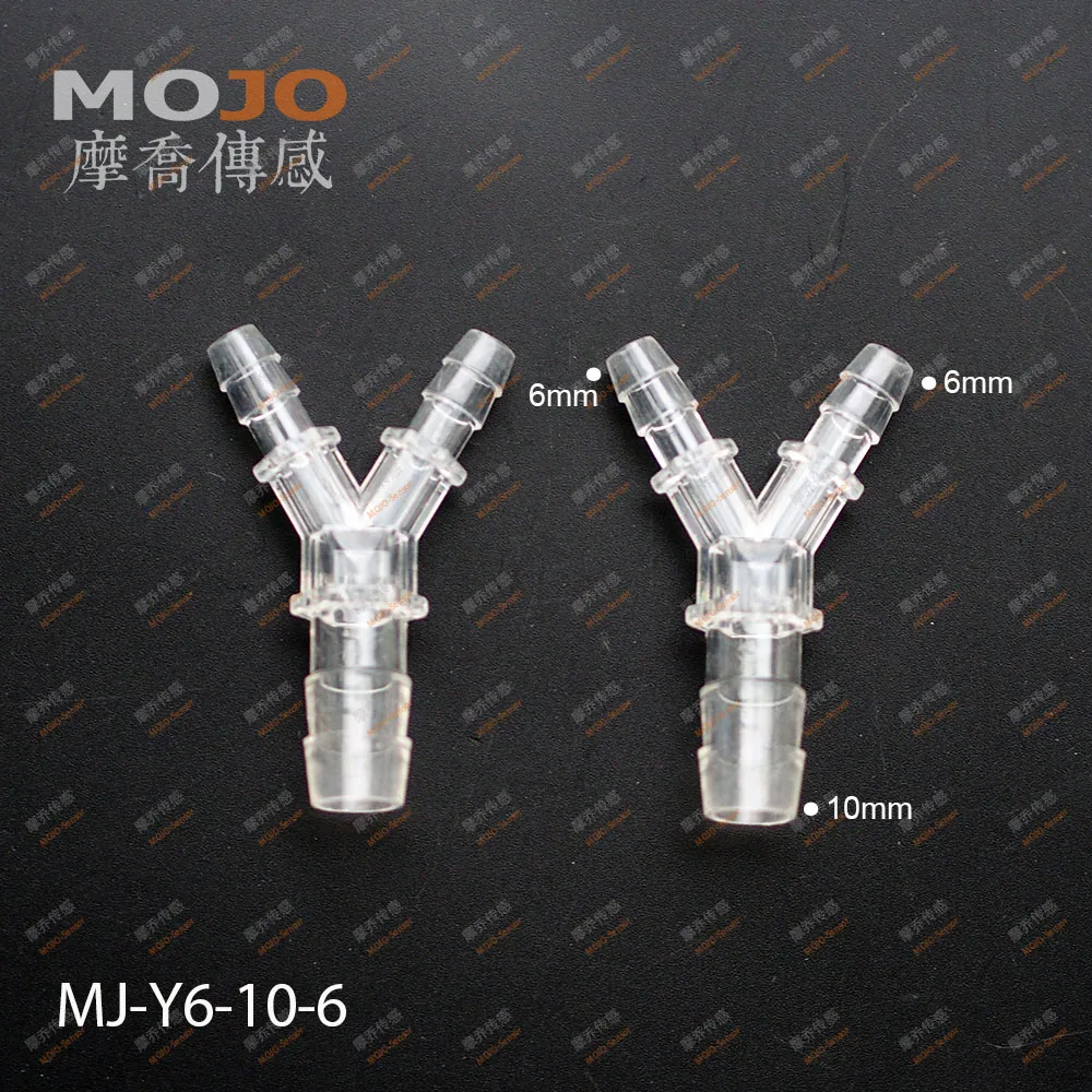 2020 Free shipping MJ-Y6-10-6 Reducing type Y shape 3 way water pipe adapter(100pcs/lots)