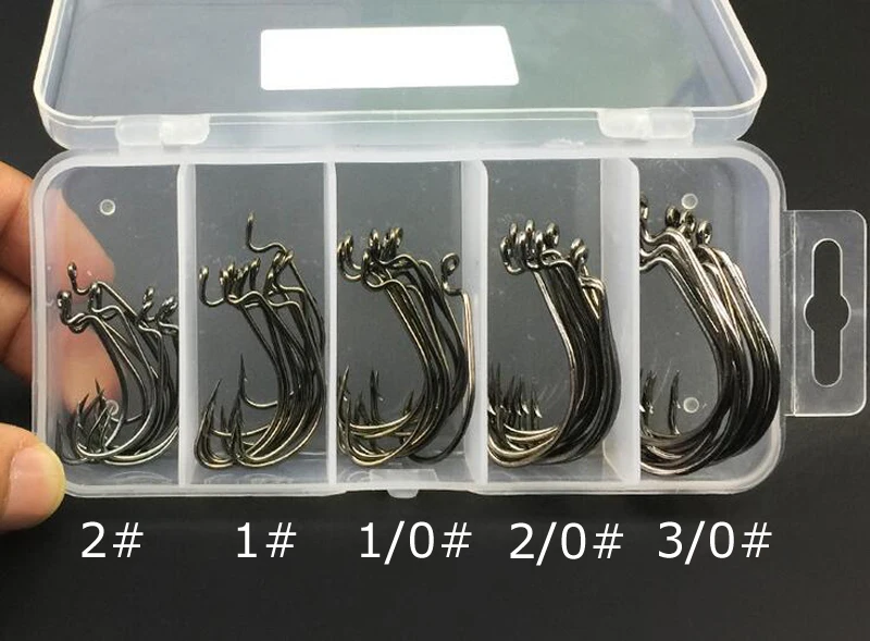 50 قطعة/صندوق واسعة الفجوة تكساس الصيد السنانير تعويض الخطاف ل لينة الطعم إغراء الصيد تكساس تزوير أو كارولينا تزوير الصيد هوك مجموعة