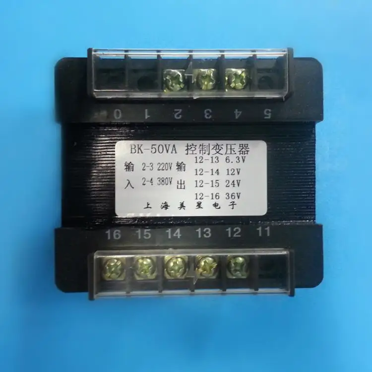 BK-50 transformer input 6.3V/12V/24V/36V output 50VA power 220V/380V