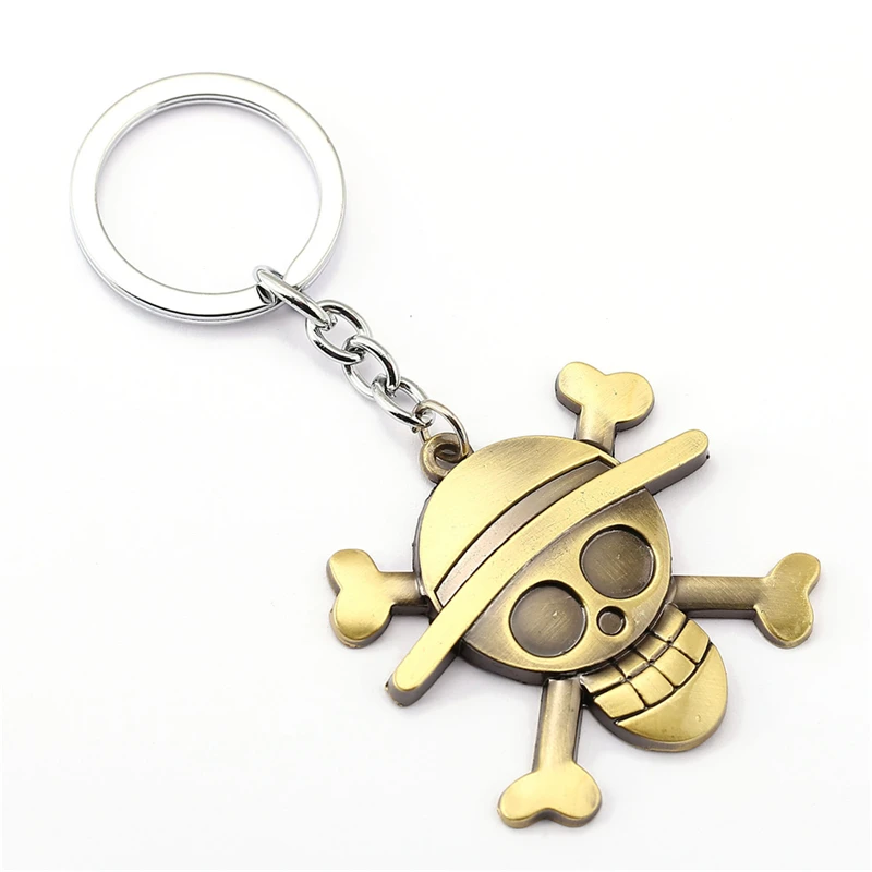 Anime One Piece Keychain Luffy Straw Hat Pendants Key Rings for Fans Gift Action Figure Cosplay Toys Gifts