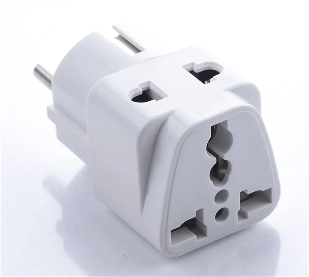 Two Versions White US Euro Germany French Australia Universal AC Power Plug Adapter Travel Plug Converter Connector Plug Socket